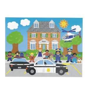  Design Your Own Police Sticker Scenes (1 dz) Toys & Games