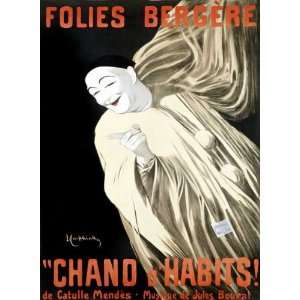  Folies Bergere/Chand dHabits by Vintage. Size 16.50 X 22 