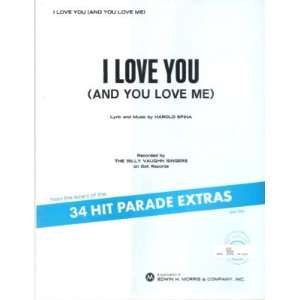  Sheet Music I Love You And You Love Me Harold Spina 190 
