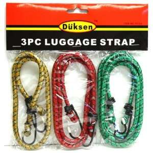   Luggage Elastic Bungee Straps with Steel Hooks, 3ct