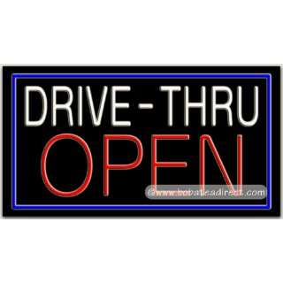 Drive Thru Neon Sign  Grocery & Gourmet Food