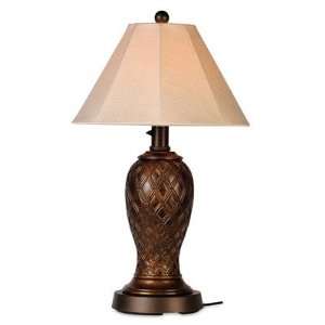   34 Table Lamp in Bronze Shade Natural Linen