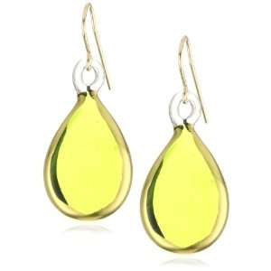  Yummi Glass 24k Gold Painted Murano Glass Chartreuse Color 