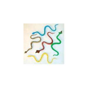 Mini Rubber Snakes 5   Assorted Types & Colors   (1 DOZEN 