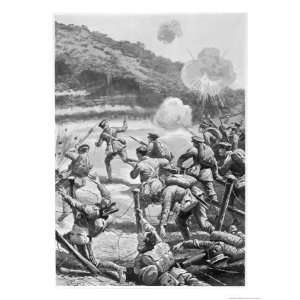 At Cape Helles Lancashire Fusiliers Land and Charge the Turks Despite 