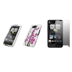  HTC HD2   Premium Pink and White Spring Flowers Design 