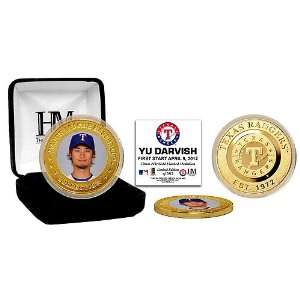 Texas Rangers Yu Darvish Gold Coin by Highland Mint  