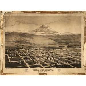  1884 map of Yreka, California