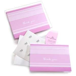  Tummy Talk Thank You Cards, Pink, 10 Count Cards With 