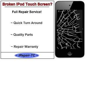 iPod Touch 4th Gen Broken Glass Screen Repair Service  