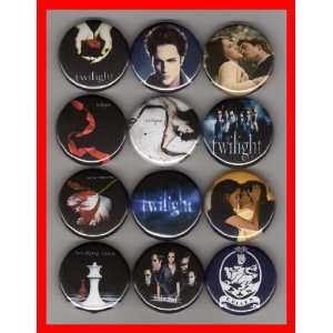  Twilight Edward Cullen Set of 12   1 Inch Buttons 