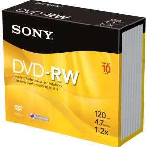  2X Rewritable DVD RW Media   10 Pack V35299 Electronics