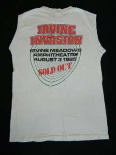 1985 RATT IRVINE INVASION VTG CONCERT T SHIRT ONE DATE ONLY TOUR 