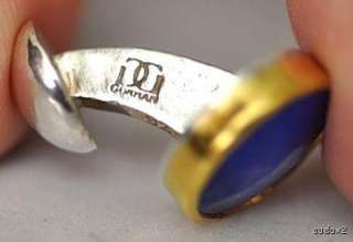 New $1140 GURHAN SS 24K Gold & Lapis Cufflinks SALE  