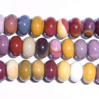 4mm Rondelle Mookaite Bloodstone Beads 15L  