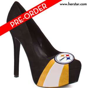 NFL Steelers Shoes, NFL Heels, Womens Steelers Shoes, Womens Steelers 