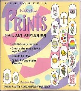 Easter Nail Prints Temporary Nail Tattoos  