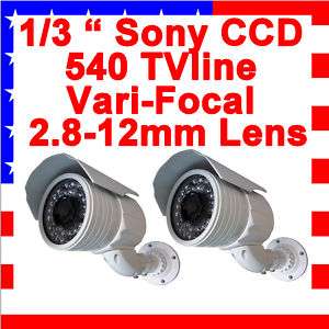 Sony CCD 540TVline Zoom Lens CCTV Security Camera  