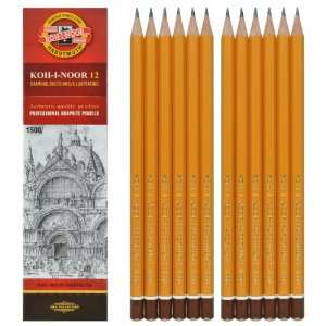   Koh i noor 12 Professional Graphite Pencils. 1500/3H