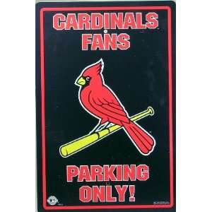  St. Louis Cardinals Fans Parking Only Sign MLB Licensed 
