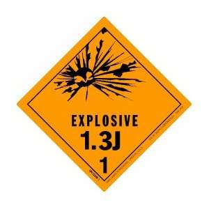  Explosive 1.3J Label, 4 X 4, hml 465, 500 Per Roll 