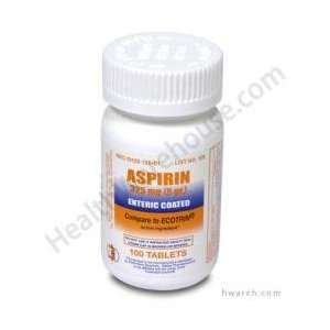  Aspirin (325mg)   100 Enteric Coated Tablets (expires 3/10 