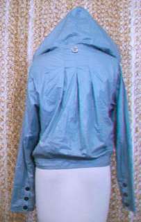 STELLA McCARTNEY Adidas Womens Gray Hooded Long Sleeve Slouchy Jacket 