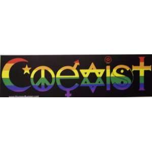  3x11 Hippie Pride Peace Love Coexist Stickers Art Decals 