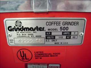 Grindmaster 500 Vintage Grinder  