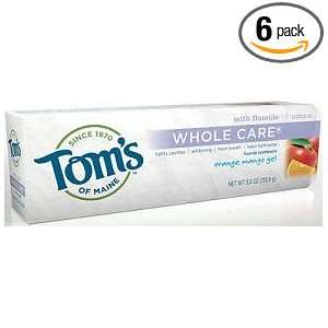 Toms Of Maine, Tthpste Whlcare Gl Orng M, 4.7 OZ (Pack of 1)  