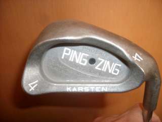 Ping Zing 4 iron Golf Club Ping KT M Steel Shaft Black Dot  