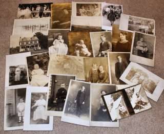 50 Real Photo Postcard RPPC Collection or Lot Men Women Children 