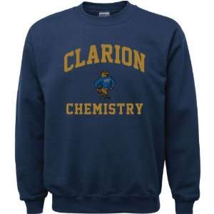 Clarion Golden Eagles Navy Youth Chemistry Arch Crewneck 
