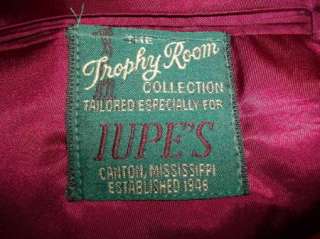 Classic Red TROPHY ROOM 2 button Jacket Sport Coat 42L 42 L  