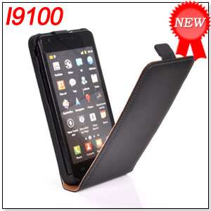COWSKIN LEATHER CASE COVER SAMSUNG I9100 GALAXY S 2 S2  
