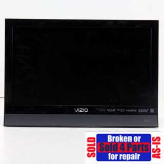 AS IS Broken Vizio E190VA 19 LED HDTV For Parts or Repair 