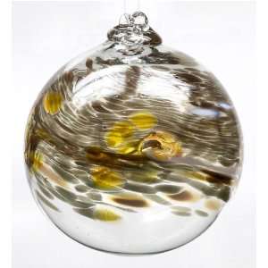 Kitras Art Glass   BIRTHDAY WISH BALL   APRIL   WITCH BALL 