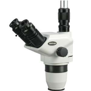 AmScope 6.7X 45X Trinocular Stereo Zoom Microscope Head with Focusable 