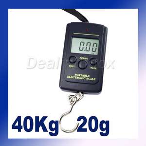 New 40kg x 20g Electronic Portable Digital Scale lb oz  