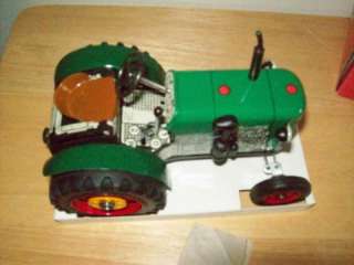 New KOVAP ZETOR 25A Toy Tin Tractor Mechanical Windup  