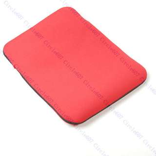 Soft Red Sleeve Case for 10 inch DELL Laptop Notebook  