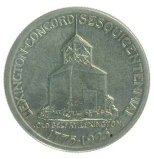 1925 US MINT COMMEMORATIVE LEXINGTON HALF DOLLAR 50 CENT COIN  