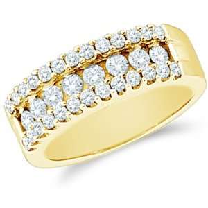   Cut Diamond Ladies Womens Wedding or Anniversary Ring Band (1.0 cttw