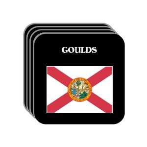 US State Flag   GOULDS, Florida (FL) Set of 4 Mini Mousepad Coasters