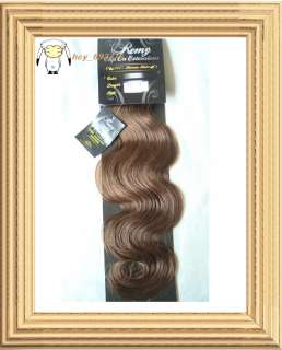 18Remy Human Hair Weft Body Wavy,Brown #6,100g  
