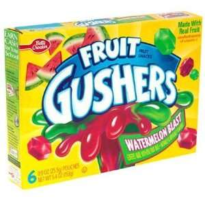  Fruit Gushers Fruit Flavored Snacks, Watermelon Blast, 6 