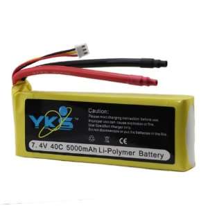  7.4v 5000mah 40c Rechargeable Rc Heli Lipo Battery Toys & Games