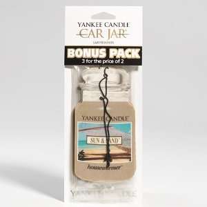  Sun & Sand Yankee Candle Car Freshener Bonus 3 Pak 