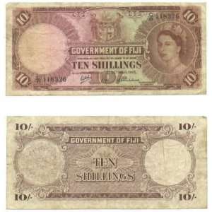  Fiji 1965 10 Shillings, Pick 52e 