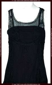 NEW Zara Woman Black Polyester Laced Tunic Dress Small S 4  